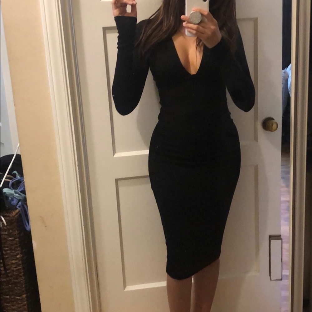 Wilfred Free black stretchy dress xs